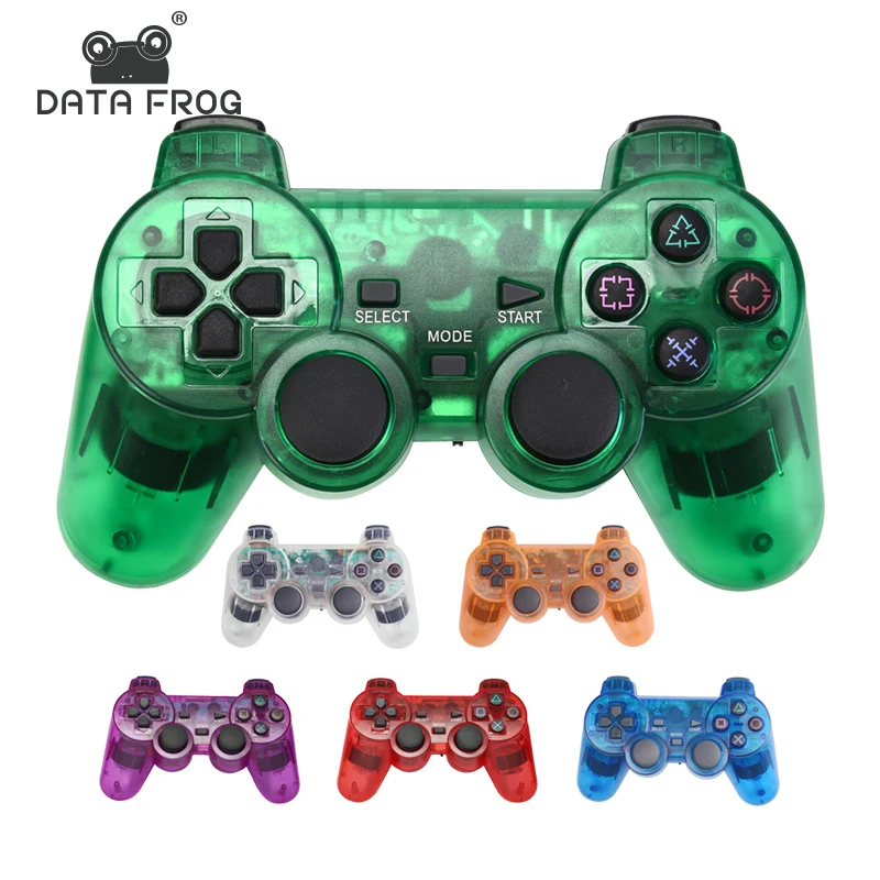Беспроводной геймпад Data Frog 2 4G для PS2 контроллер двойная вибрация беспроводной
