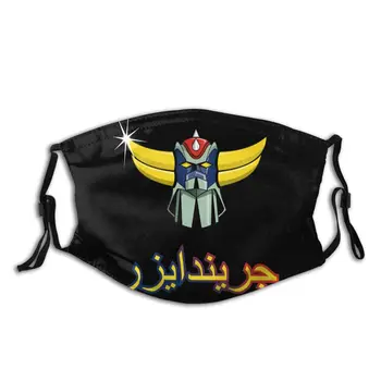 

UFO Robot Grendizer Reusable Mouth Face Mask Anti Haze Dustproof Protection Cover Respirator Muffle Mask with Filters
