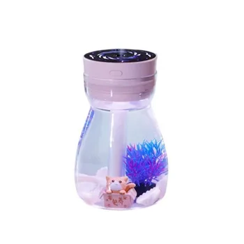 

USB Humidifier Phoenix Colorful Light Bottle Humidifier Miniature Landscape Humidifier Air Freshener Mist Maker for Home