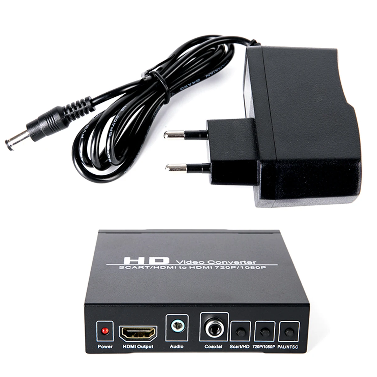  HD 1080P SCART HDMI A HDMI Convertitore Audio da 3.5mm di Uscita Coassiale Digitale Convertitori Vi