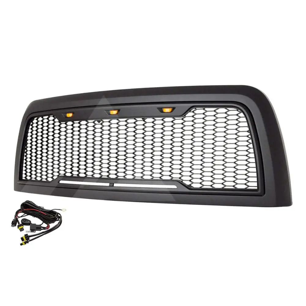 Для 2013 Dodge Ram 2500/13-17 Dodge Ram 3500 матовый черный ABS светодиодный Raptor сетка упакованная решетка