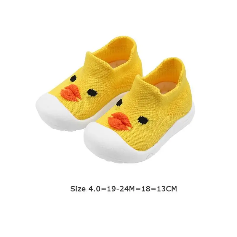 Yellow 19-24M B Износостойкая обувь; детская обувь; нескользящая резиновая основа; обувь для первых ходунков; Полиэстеровая трикотажная Повседневная дышащая обувь - Цвет: Yellow 19-24M B