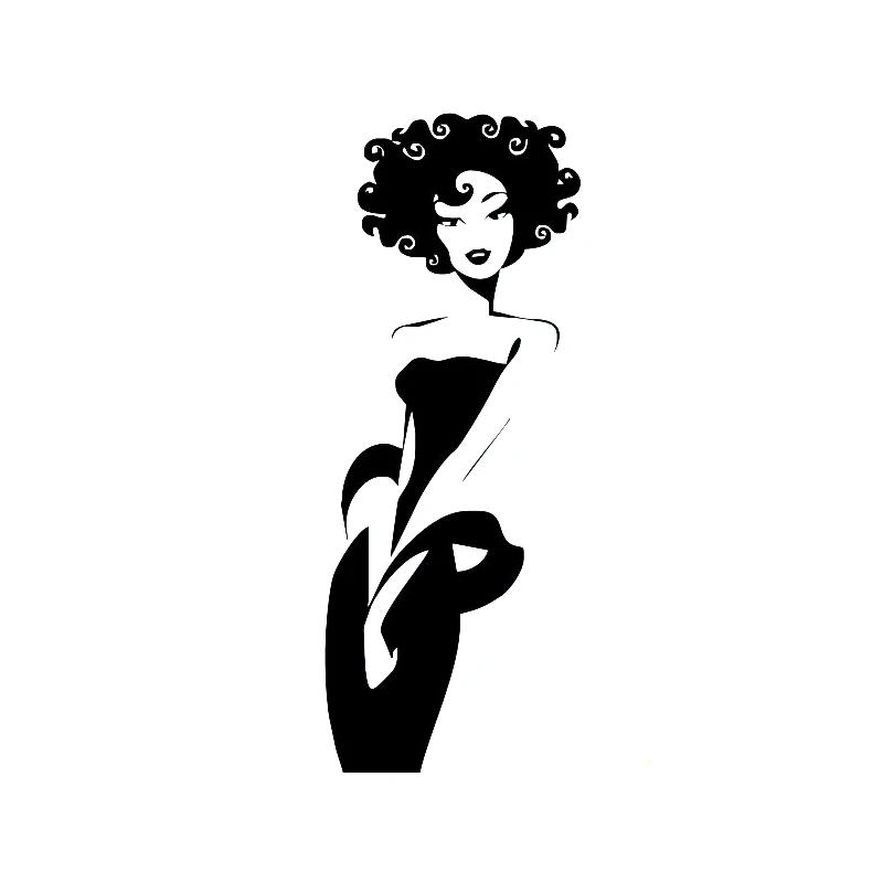 High Quality Sexy Slender Woman Home Decoration Wall Decal Beautiful Afro Girl Black Chick Salon Spa Wall Mural Y 381 Wall Mural Decorative Wall Decalwall Decals Aliexpress