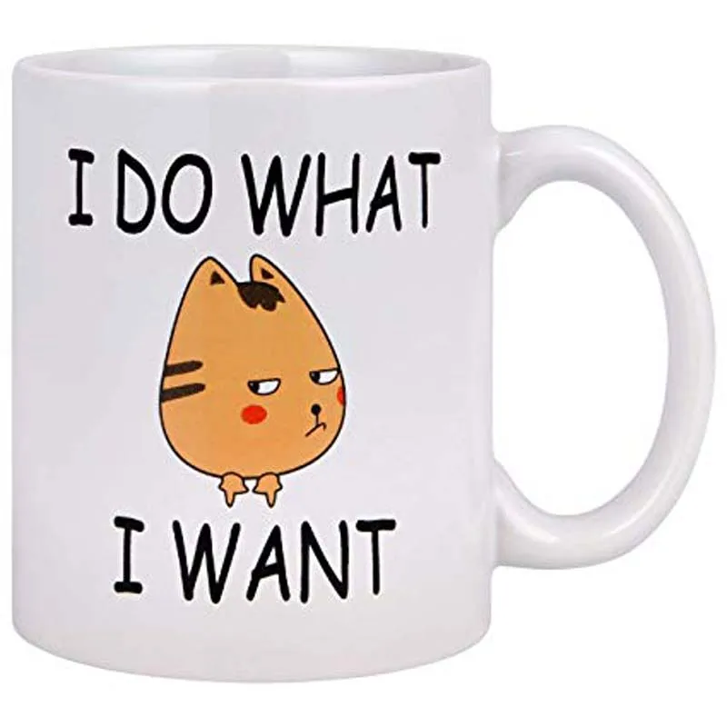 Забавные кофейные кружки с кошачьим лицом я делаю то что хочу чашки для