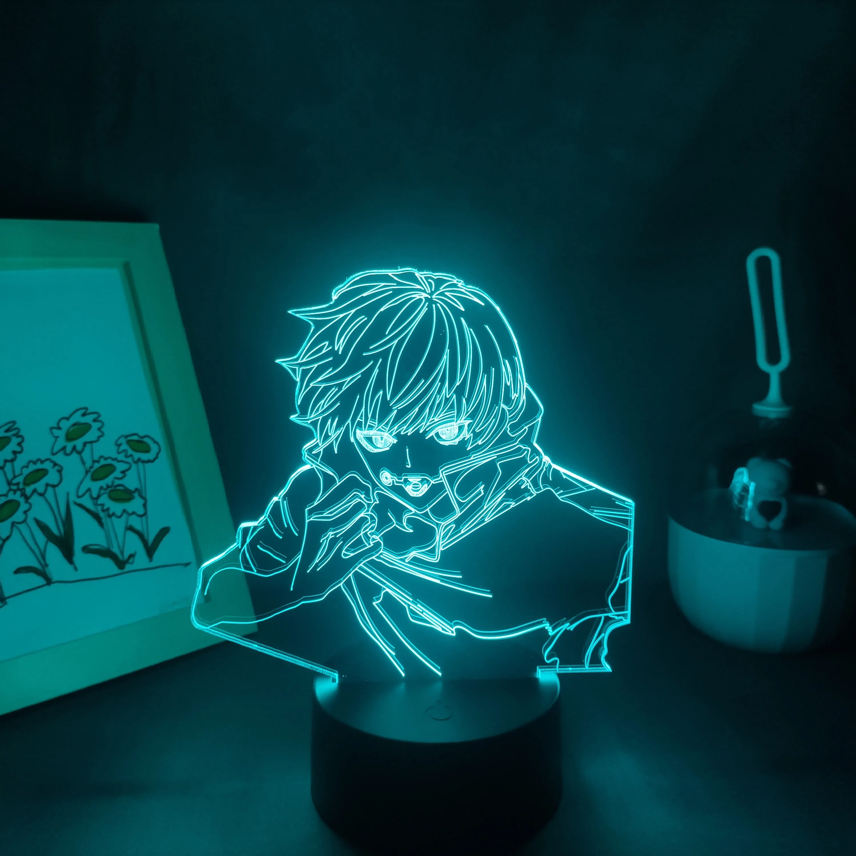 

Manga Figure Inumaki Toge Jujutsu Kaisen Anime 3D LED Neon Lava Lamps RGB Battery Night Lights Bedroom Table Decor Birthday Gift