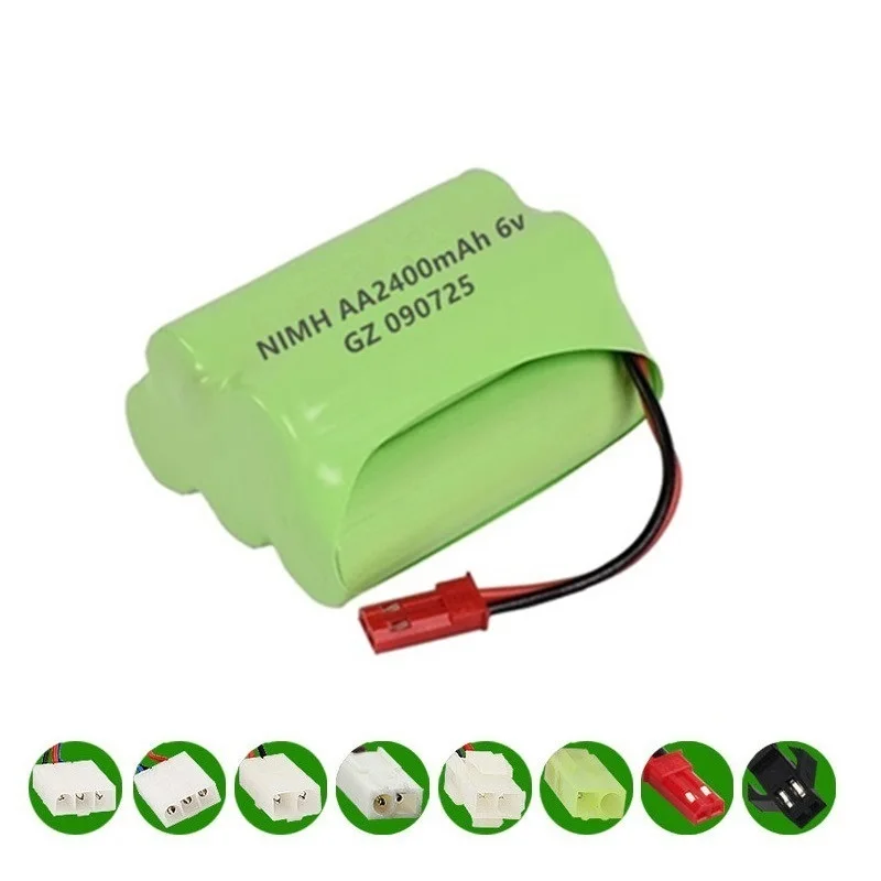 JST Plug) NiMH 6v 2400mah батарея+ USB зарядное устройство для Rc игрушки автомобили танки роботы для лодок, грузовиков пистолеты AA 6v перезаряжаемый аккумулятор