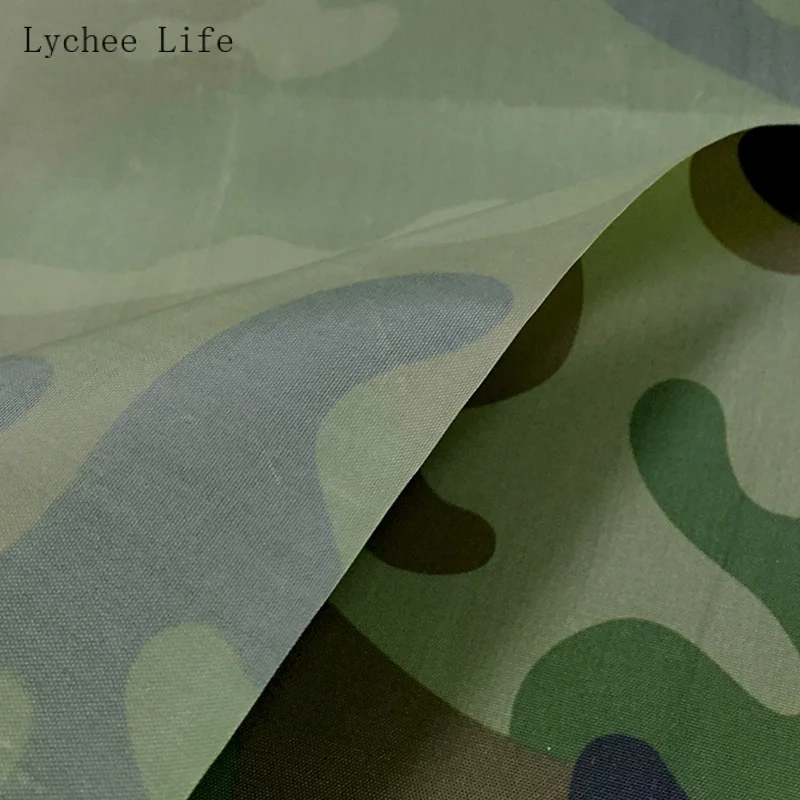 Lychee жизни цифровая Военная камуфляжная водонепроницаемая ткань для лоскутной скатерти Diy швейная ткань ручной работы