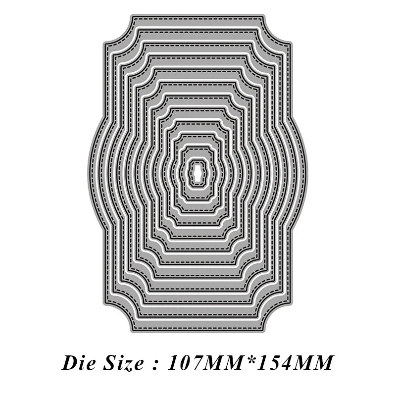 

Многослойная рамка металлические Вырубные штампы для скрапбукинга бумаги рукоделия ножа форма трафареты 2021 Новинка высечки