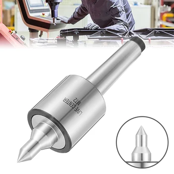 

1Pcs Lathe Milling Center MT2 Live Center Morse Taper Precision Revolving Bearing Turning Lathe Machine Tool For CNC Cutter