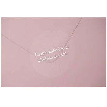 

Custom Foil Wedding Stickers Not Clear Sticker Semi Transparent Labels Personalised Envelope Seals Business Sticker Package Tag