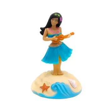 

Solar Powered Dancing Hawaii Ukulele Girl Dancing Solar Girl Toys Solar Hawaiian Car Home Decoration Beauty Grass Skirt Swing