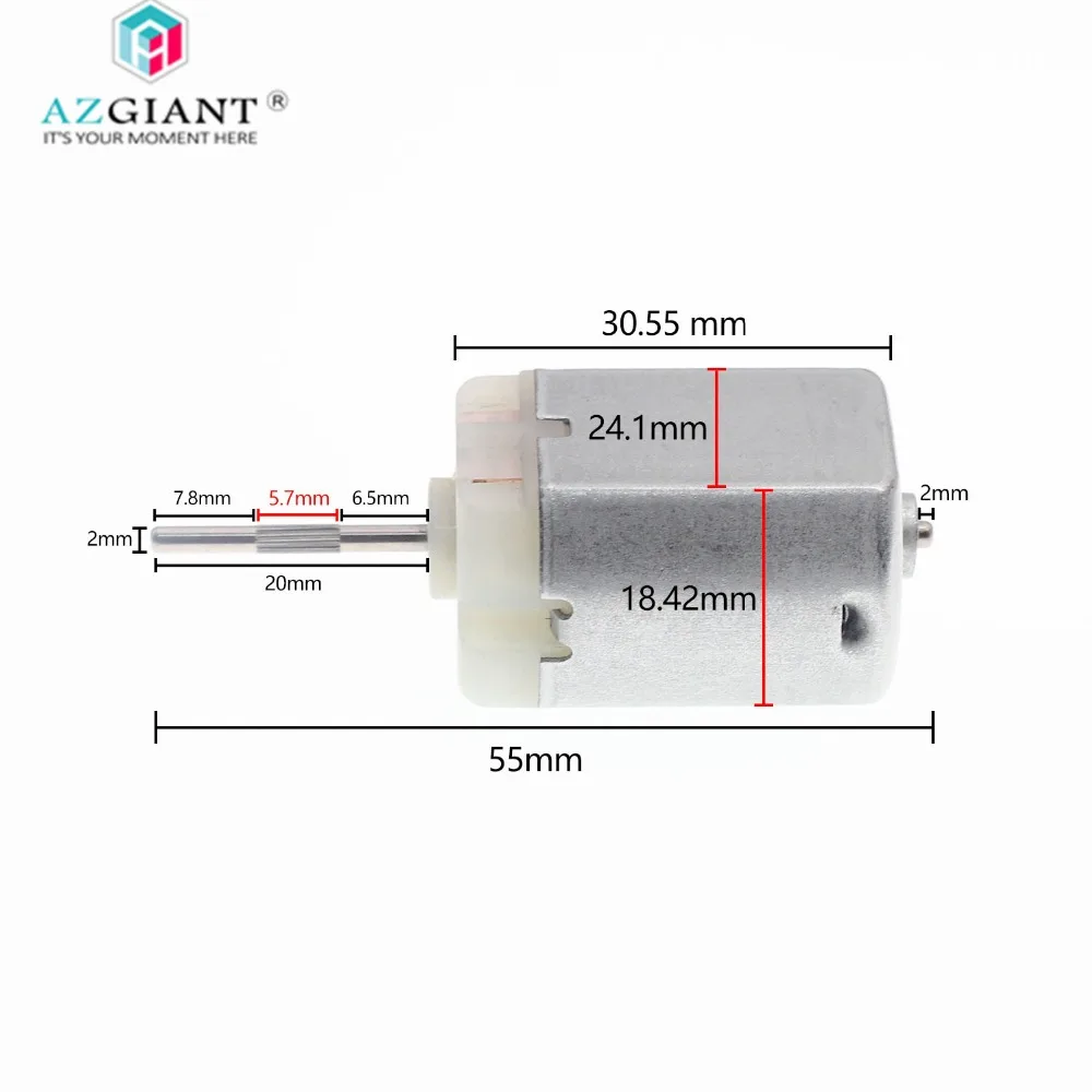 AZGIANT 12 мм привод замка двери автомобиля для Mabuchi Mazda Toyota Lexus Honda Ford Renault FC-280PC-22125 круг шпинделя