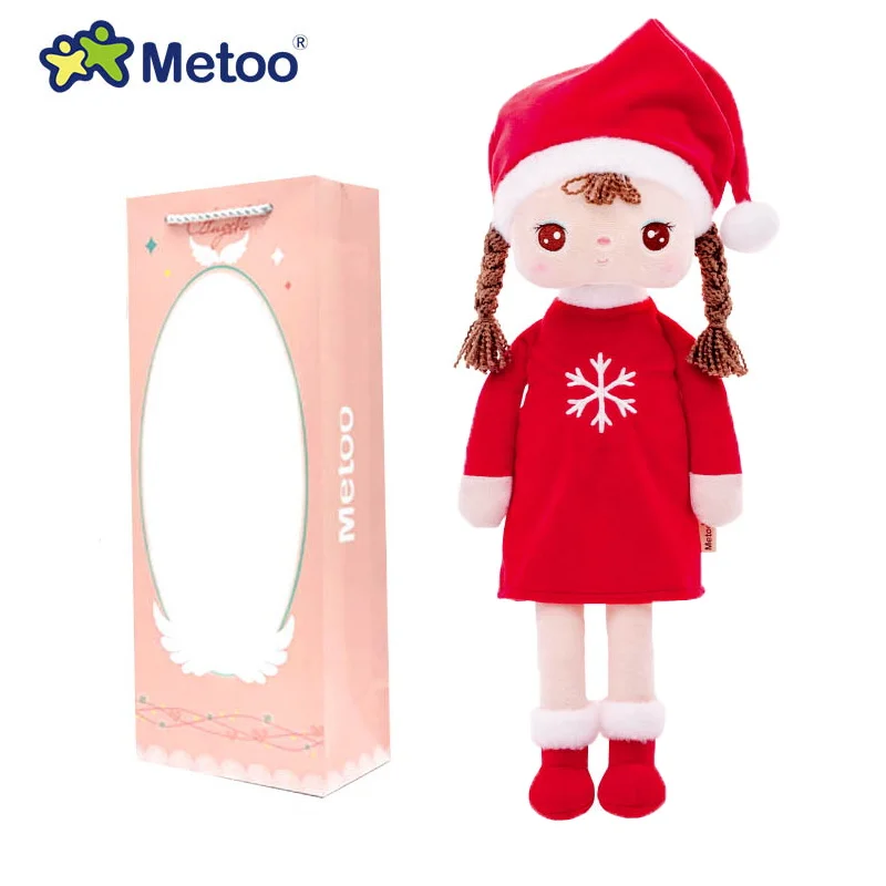 В штучной упаковке, Metoo, Angela Presale, плюшевые игрушки, рождественские куклы, игрушки для девочек, для детей, прекрасный Рождественский подарок - Цвет: Boxed christmas doll