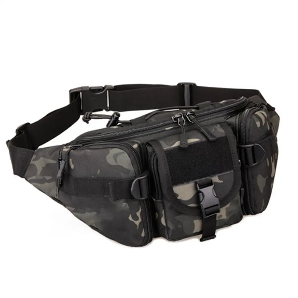 Black camouflage GloryStar поясная сумка Мужская Уличная многофункциональная поясная сумка камуфляжная Спортивная поясная сумка нагрудная сумка Оксфорд - Цвет: Black camouflage