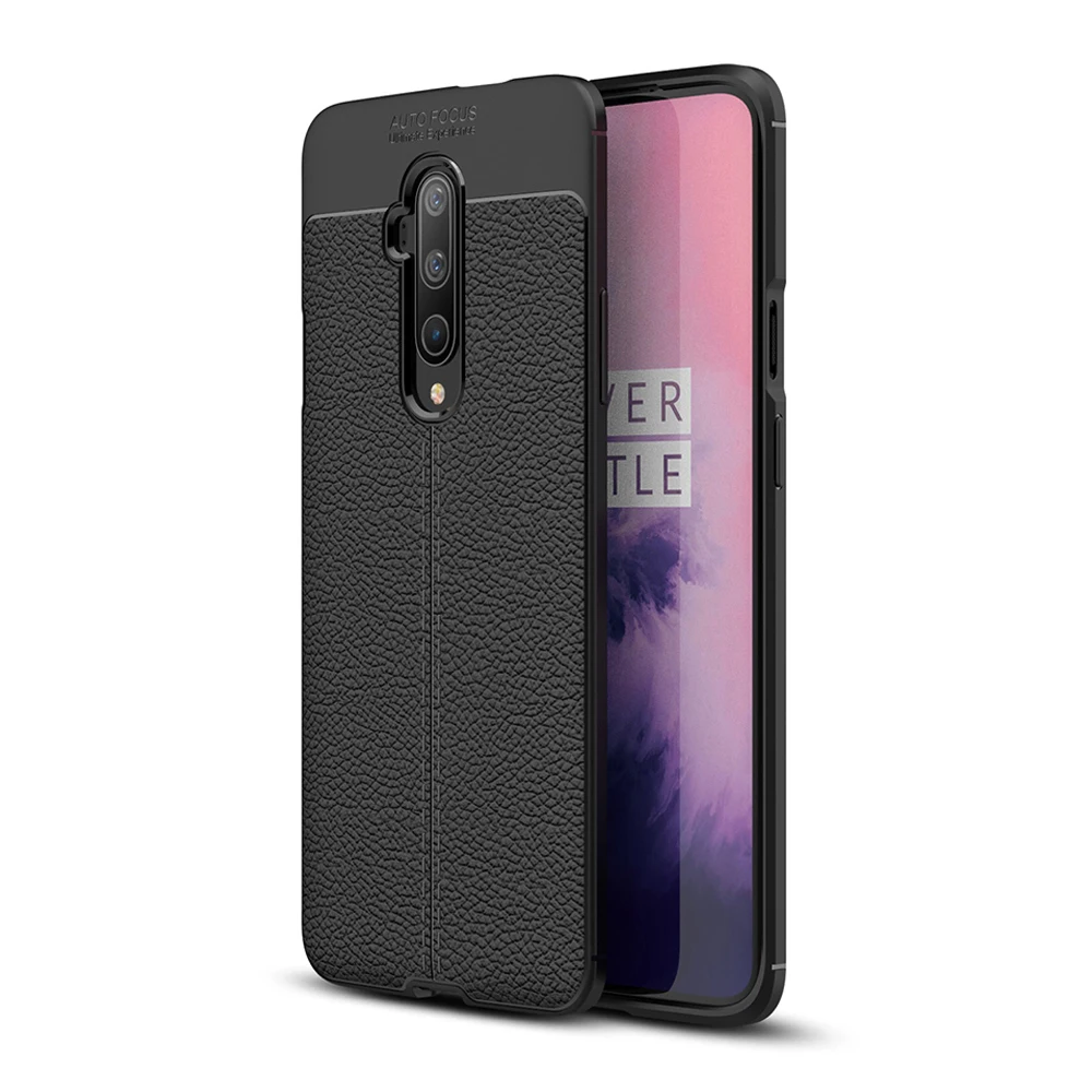 Чехол для телефона для OnePlus 7 7T 6 6T TPU Litchi чехол с узором против царапин противоударный защитный чехол для мобильного телефона OnePlus 7T Pro