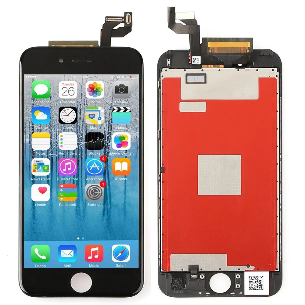 

High Quality Replacement New Outer Glass Touch Screen Digitizer LCD Display Parts For iPhone 6S 4.7'' Black No Frame
