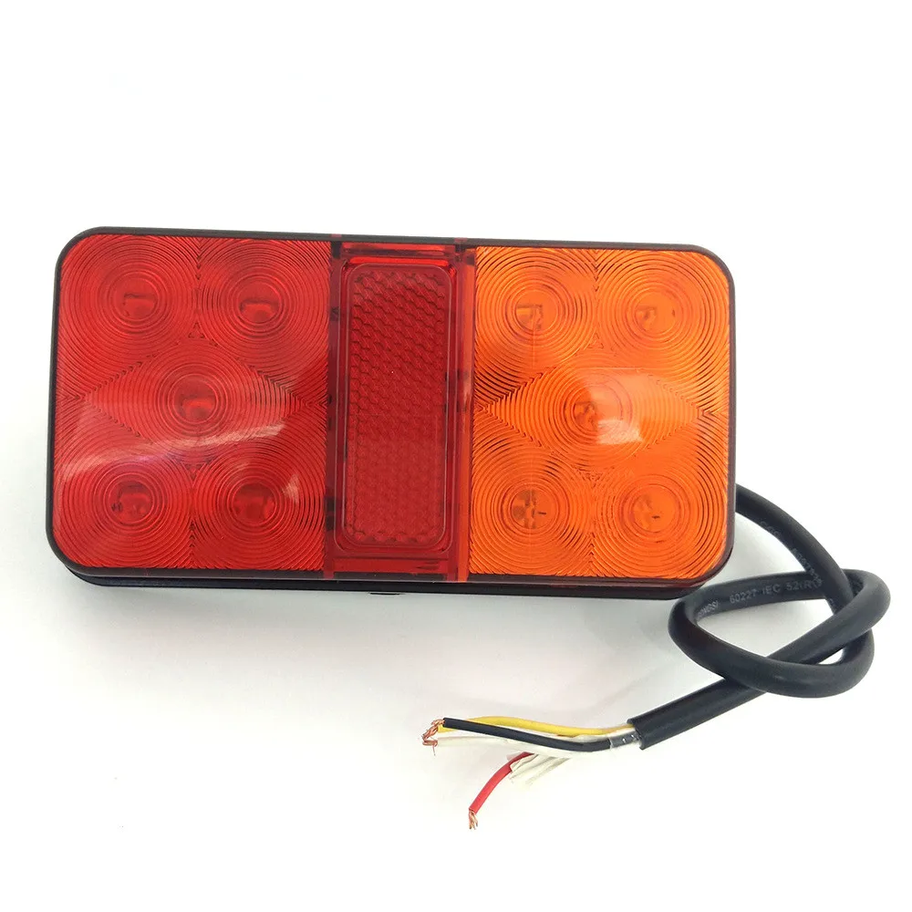 Светодиодный автомобиль грузовик Стоп задний тормоз Обратный Свет поворота индиактор 12 В/24 В вездеходные Грузовики фары прицепа задний фонарь в сборе