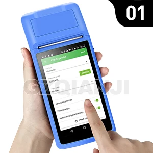 Wifi портативный терминал POS Android PDA устройство Bluetooth термальный принтер 58 беспроводной портативный терминал PDA, камера мобильных устройств