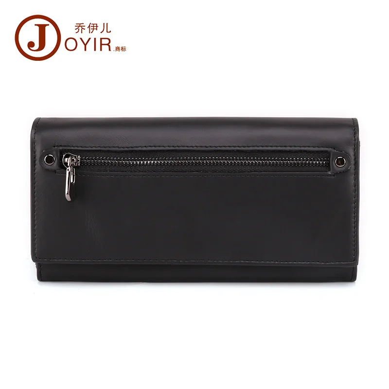 Korean Fashion Lady's Wallet Retro Leather Multi-card Pocket Handbag Mobile Wallet - Цвет: 04