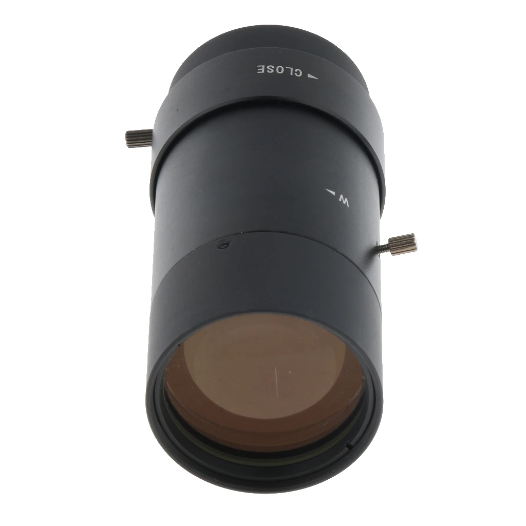 CCTV Secure Camera 5-100mm Varifocal Lens Manual IRIS Zoom CS Mount Format 1/3'' (Black)