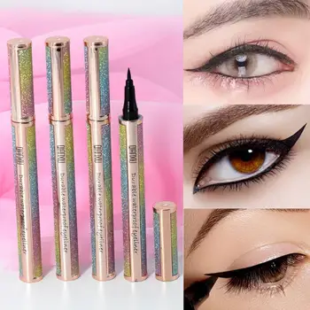 

New Black Eyeliner Maquillaje Maquiagem 4D Starry Eyeliner Lasting Waterproof And Quick-drying Without Blooming Cool TSLM2