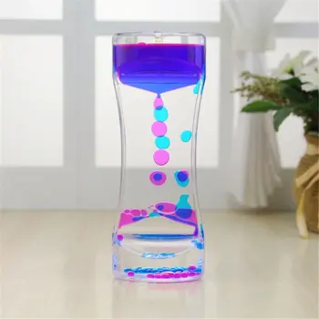 

Liquid Motion Timer Bubbler Best Sensory Toy for Relaxation, Liquid Motion Timer Toy Floating Color Mini Lava Lamp Timer