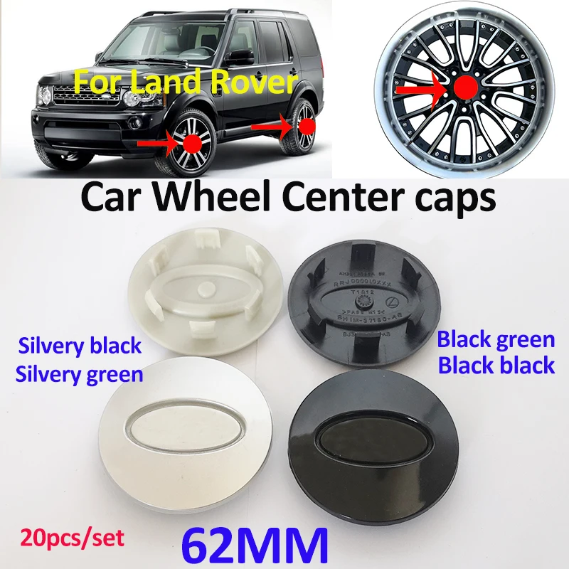 20x Car Styling ABS 62MM For Land Rover Discovery Freelander Evoque Wheel Center Cap Covers Metal Hubcap | Автомобили и мотоциклы