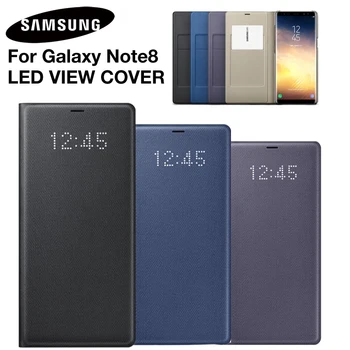 

SAMSUNG Original LED Leather Flip Cover LED View Cover Etui for Samsung Galaxy Note 8 N9500 Note8 N950F SM-N950F New Phone Case