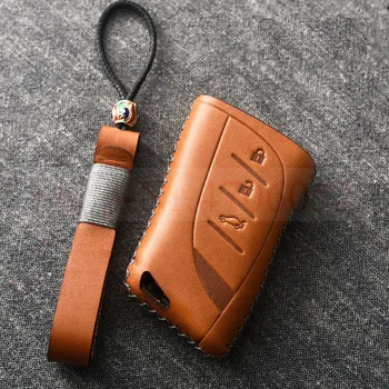 

Genuine Leather Car Remote Key Cover Case For Lexus 2018 ES300h ES350 ES200 ES260 LS350 LS500h Fob Key Car-Styling
