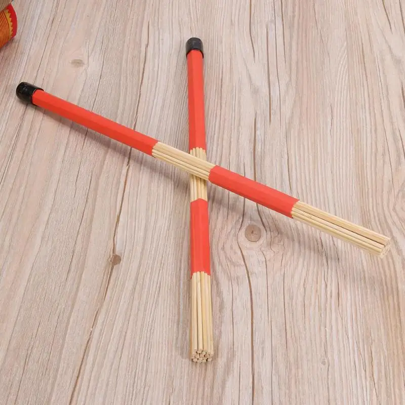 Профессиональные бамбуковые барабанные щетки, палочки, бамбуковые барабанные палочки, музыкальные инструменты, аксессуары для барабана