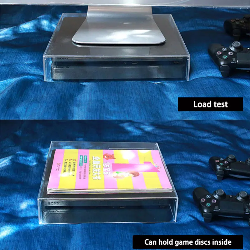 PS4 Slim/Pro пылезащитный чехол прозрачный акриловый чехол водозащитный 3 мм акриловый корпус хоста для Playstation 4 PS4 Pro Slim аксессуары