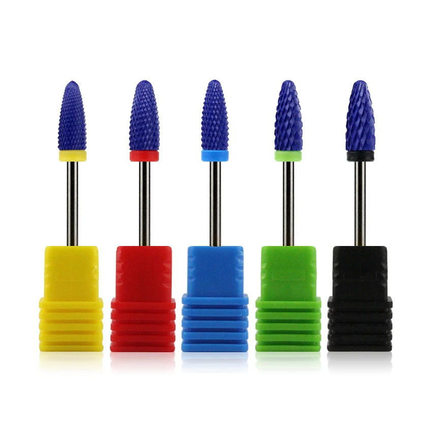 

1Pcs Ceramic Electric Nail Drill Bit Accessories Corn Shape UV Gel Polish Remove File Manicure Pedicure Tools