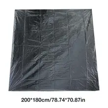 PE половая тряпка для кемпинга на открытом воздухе, коврик для палатки, водонепроницаемый коэффициент, 8000 мм, походные аксессуары, инструменты, PVE, портативный тент-коврик, черный