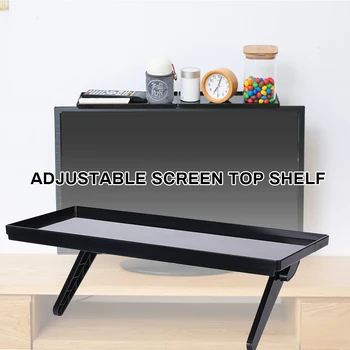 

Multi-functional Storage Rack TV Computer LCD Display Rack Screen Storage Bracket Screen Top Shelf Adjustable Rack Holder 1pc