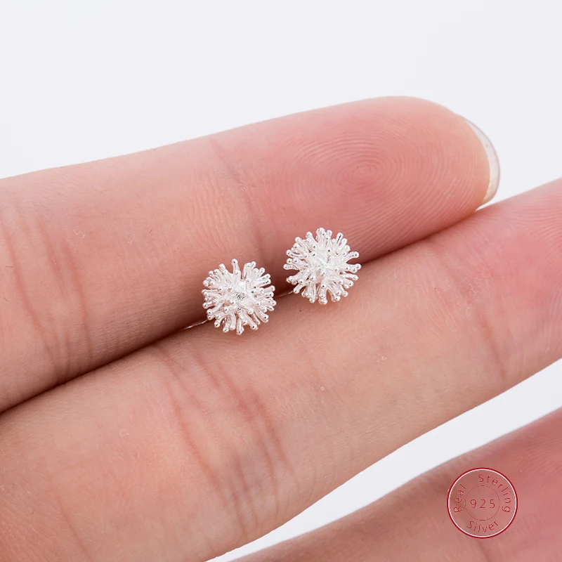 

Jisensp Bohemian Style 925 Sterling Silver Dandelion Flower Stud Earrings Fashion Jewelry for Women Girls Birthday Gift