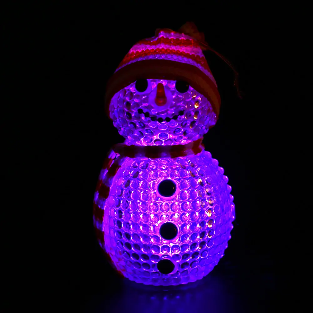 Night Light LED Snowman ABS Flashing Christmas New Year Gift Cute New Arrvials
