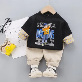 

Baby clothes from 12 months to 3 years old: 2 pieces / set of pure cotton long sleeve clothes children's suits autumn clothes