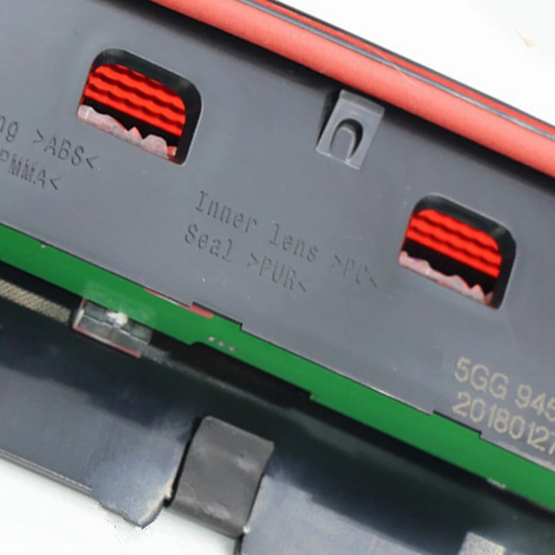 5GG945087C 제 3의 제 3의 브레이크 라이트 후방 테일 라이트 스톱 램프 골프 7 골프 MK7 7.5 R-LINE P-OLO 6R 6C 2013 - 2017