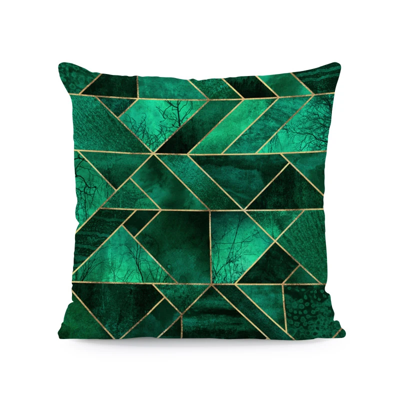Роскошная популярная Золотая Геометрическая наволочка мраморная текстура Декор для гостиной диванная подушка для отдыха симметричная подушка