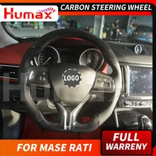 Индивидуальные углеродного волокна руль для Maserati Cayenne Ghibli Quattroporte Levante Универсальная Замена