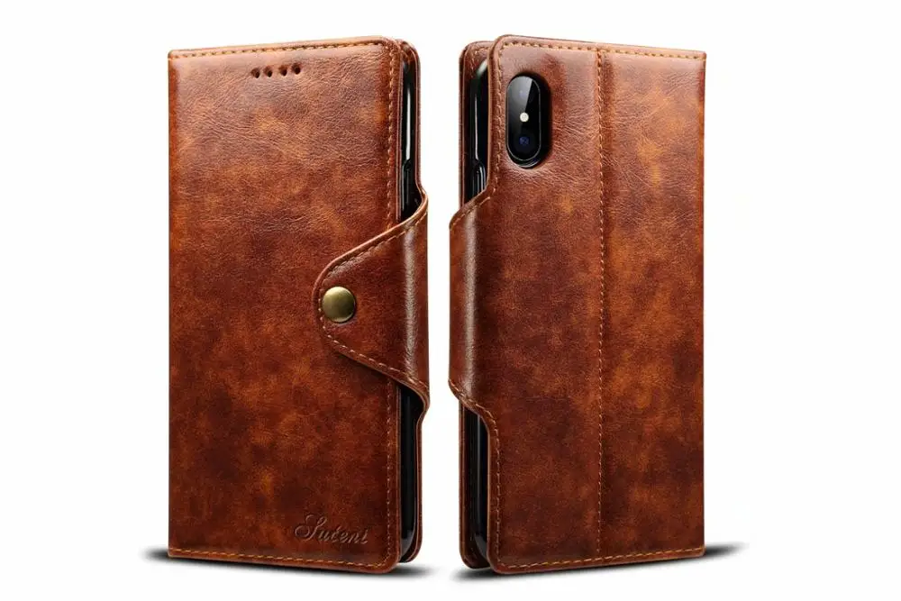 YXAYN Wallet Cover case Leather Flip Case For iPhone  8 7 Plus X  XS 12 Mini 11 Pro MAX Phone Back Case