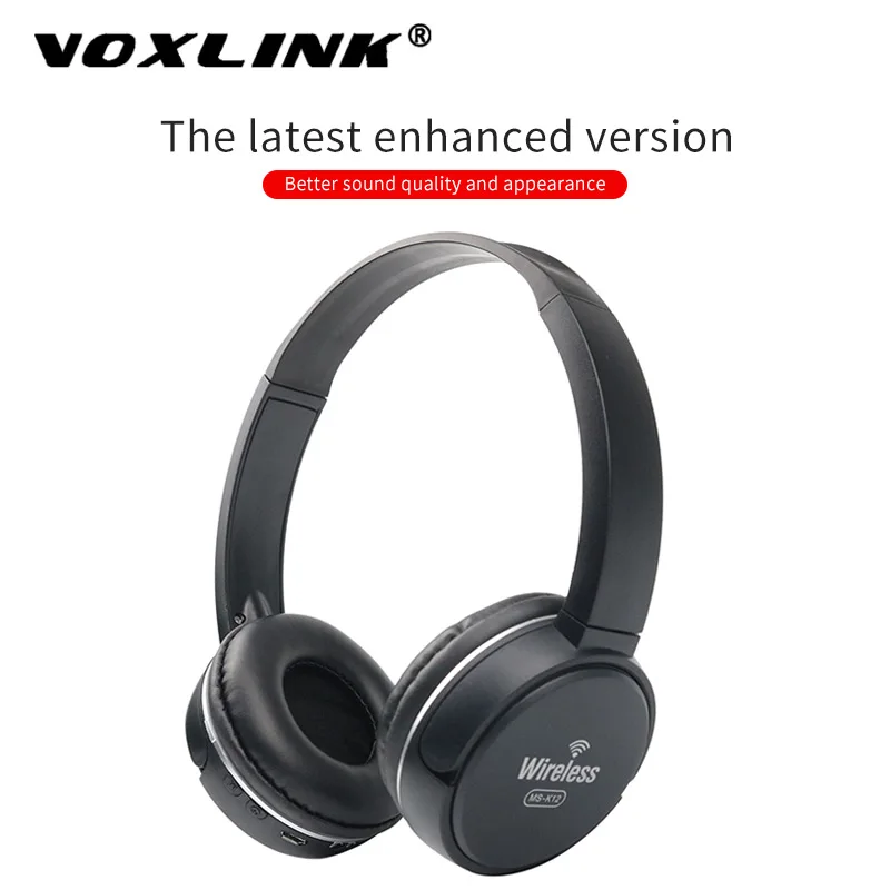 VOXLINK High quality bluetooth headphones with microphone wireless stereo headset FM music for Iphone Samsung Xiaomi mp3 sports