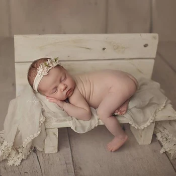 

Self Assembly Accessory Newborn Baby Photography Detachable Small Studio Props Wood Bed Background Shooting Posing Infant Cribs