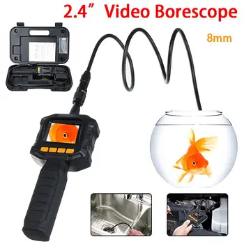 

2.4" TFT Color LCD Monitor Lens Endoscope Snake Tube Pipe Borescope Inspection Surveillance IP67 Inspector Video Camera