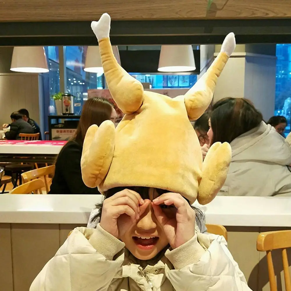 

Electric Thanksgiving turkey hat will sing and dance the chicken leg cap interesting sand sculpture gift