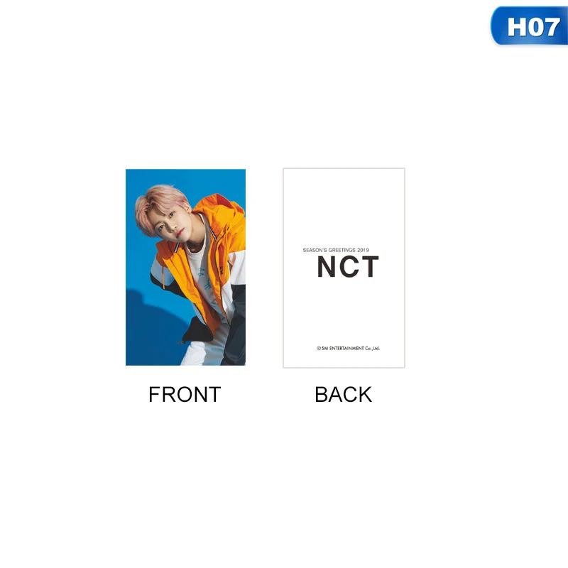1 шт. GREETING NCT seasоткрытка для фотосъемки с изображением морской волны Taeyong Mark автограф Фотокарта Lomo - Цвет: 07