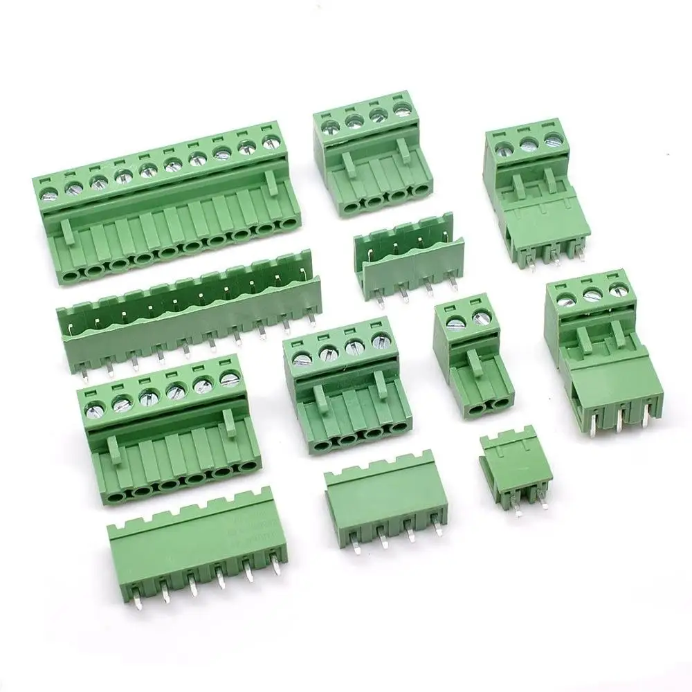 100 шт. KF2EDG5.08 2/3/4/5/6/7/8/9/10/12 контактный разъем типа 300 В 5 08 мм Pcb винт клеммный