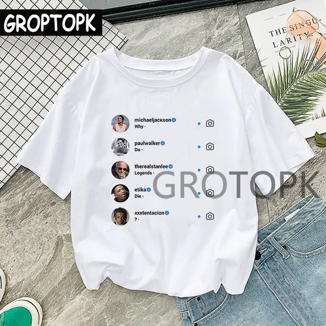Женская футболка с круглым вырезом летняя надписью Why All Legends Liilpeep Xxxtentacion