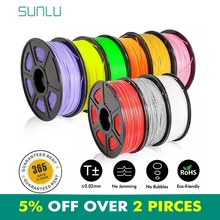 SUNLU 3D нити 1,75 мм 1 кг PETG ABS Шелковый PLA нити 3D-принтеры материалы точность измерения +/-0,02 мм горячая распродажа SUNLU 3D нити 1,75 мм 1 кг PETG ABS Шелковый PLA нити 3D-принтеры материалы точность измерения +/-0,02 мм горячая распродажа