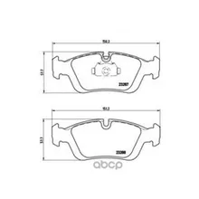 Колодки Тормозные Bmw E36/E46/Z3 E36/Z4 E85 98 Передние Brembo P06024 Brembo арт. P06024
